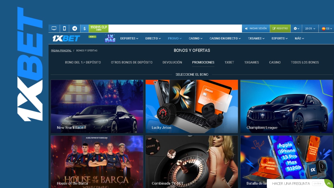 Juegos de casino 1XBET